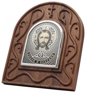 Икона дорожная серебряная Николай Чуд. арка 224353