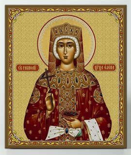 Икона на дереве 22х26 объёмная Елена Святая 239282