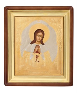 Икона живописная в киоте 13х18 Помощница в родах 238592