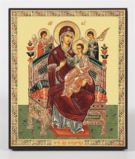 Икона на дереве 22х26 объёмная Всецарица 238515