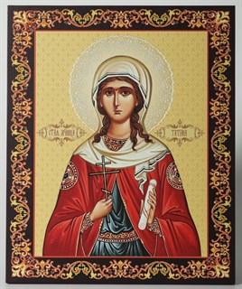 Икона на дереве 33х40 объемная Татьяна 238496