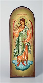 Икона на дереве 18х50 арочная канвас Ангел-Хранитель (ростовой) 237817