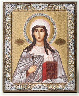Икона на дереве 18*24 с ковчегом Нина 237728