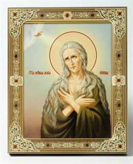 Икона на дереве 18*24 с ковчегом Мария Египетская 237712