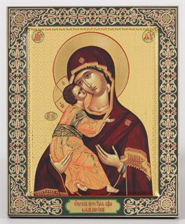 Икона на дереве 18*24 с ковчегом Владимирская Божья Матерь 237681