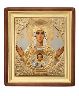 Икона живописная в киоте 90х100 Знамение 237261