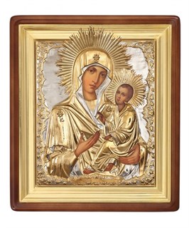 Икона живописная в киоте 70х90 Тихвинская Божья Матерь 237255