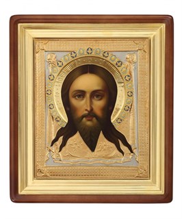 Икона живописная в киоте 60х80 эмаль Спас Нерукотворный 237240