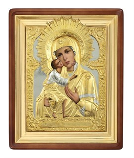 Икона живописная в киоте 50х60 Феодоровская Божья Матерь 237209