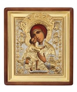 Икона живописная в киоте 50х60 Феодоровская Божья Матерь 237206