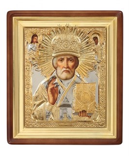 Икона живописная в киоте 45х55 Николай Чудотворец 237197