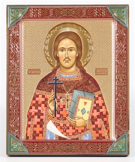 Икона на дереве 18*24 с ковчегом Иоанн Царскосельский 237194