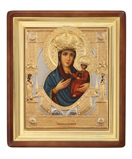 Икона живописная в киоте 40х50 Ченстоховская Божья Матерь 237183