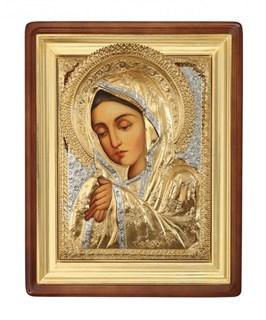 Икона живописная в киоте 40х50 Умиление Божья Матерь 237182