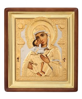 Икона живописная в киоте 40х50 Феодоровская Божья Матерь 237181