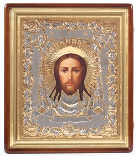 Икона живописная в киоте 40х45 Спас Нерукотворный 237175