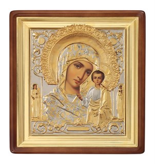 Икона живописная в киоте 30х40 Казанская Божья Матерь 237174