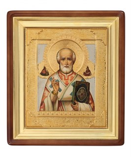 Икона живописная в киоте 30х40 Николай Чудотворец 237161