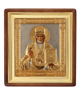 Икона живописная в киоте 30х40 Николай Чудотворец 237150
