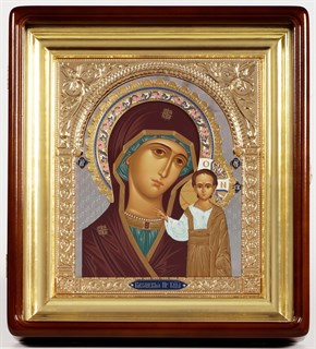 Икона живописная в киоте 24х30 Казанская Божья Матерь 237139