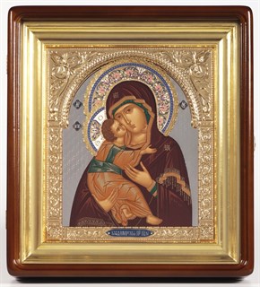 Икона живописная в киоте 24х30 Владимирская Божья Матерь 237138
