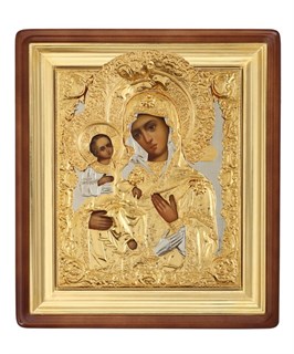 Икона живописная в киоте 24х30 Троеручица 237122