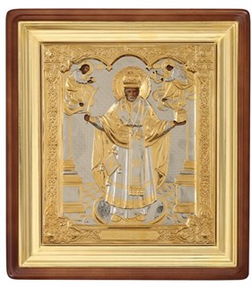 Икона живописная в киоте 24х30 Николай Можайский 237120