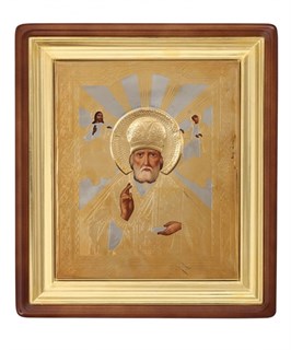 Икона живописная в киоте 24х30 Николай Чудотворец 237101