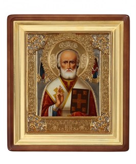 Икона живописная в киоте 24х30 Николай Чудотворец 237098