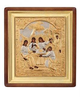 Икона живописная в киоте 24х30 Троица 237072