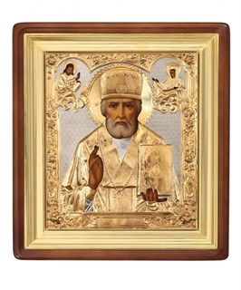 Икона живописная в киоте 24х30 Николай Чудотворец 237070