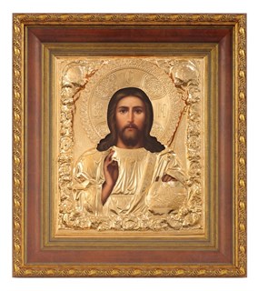 Икона живописная в киоте 24х30 золочение Спаситель 237050