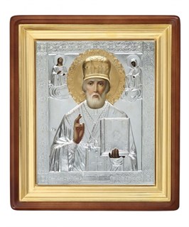 Икона живописная в киоте 24х30 Николай Чудотворец 237045