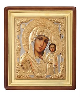 Икона живописная в киоте 24х30 Казанская Божья Матерь 237017
