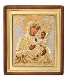 Икона живописная в киоте 24х30 Иверская Божья Матерь 237007