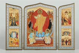 Икона живописная в киоте 18х24 част золочёная багетный подрамник и рубашка Казанская Божья Матерь 236980