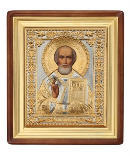 Икона живописная в киоте 18х24 Николай Чудотворец 236967