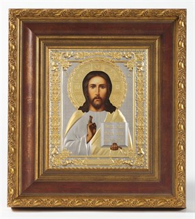 Икона живописная в киоте 18х24 матовое золочение Спаситель 236966