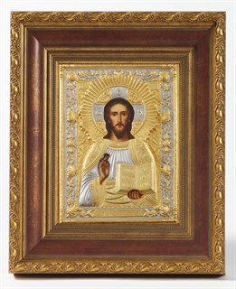 Икона живописная в киоте 18х24 матовое золочение Спаситель 236959
