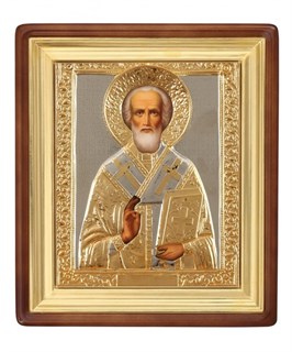 Икона живописная в киоте 18х24 Николай Чудотворец 236947