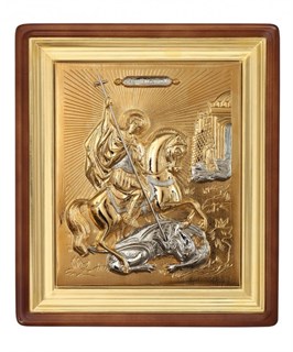 Икона живописная в киоте 18х24 Георгий Победоносец 236942