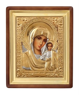 Икона живописная в киоте 18х24 Казанская Божья Матерь 236935