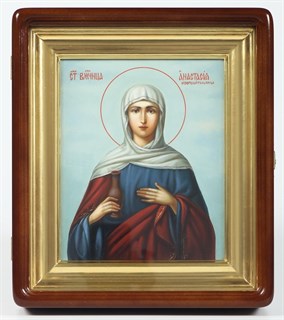 Икона живописная в киоте 18х24 Анастасия 236929