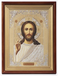 Икона в киоте 24х30 конгрев Спаситель 2 236398