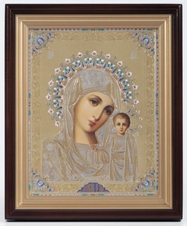 Икона в киоте 24х30 конгрев Казанская Божья Матерь 236380
