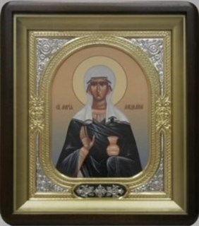 Икона в киоте 18х24 фигурный фото риза-рамка золочёная Мария Магдалина 236334