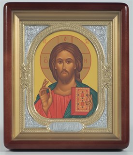 Икона в киоте 18х24 фигурный риза-рамка Спаситель 236270