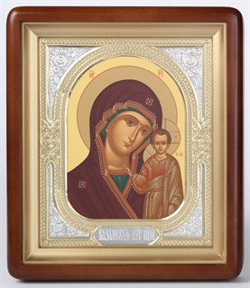 Икона в киоте 18х24 фигурный риза-рамка Казанская Божья Матерь 236261