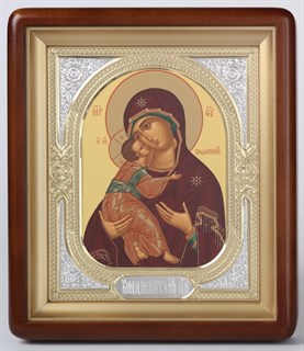 Икона в киоте 18х24 фигурный риза-рамка Владимирская Божья Матерь 236258