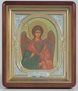 Икона в киоте 18х24 фигурный риза-рамка Ангел-Хранитель 236257